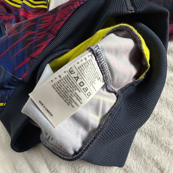 Adidas Womens Colorful Abstract 3 Stripes Full-Zip Track Jacket Small Active - Picture 6 of 9